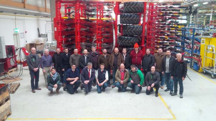 Seed drill product training at PÖTTINGER Bernburg, Germany